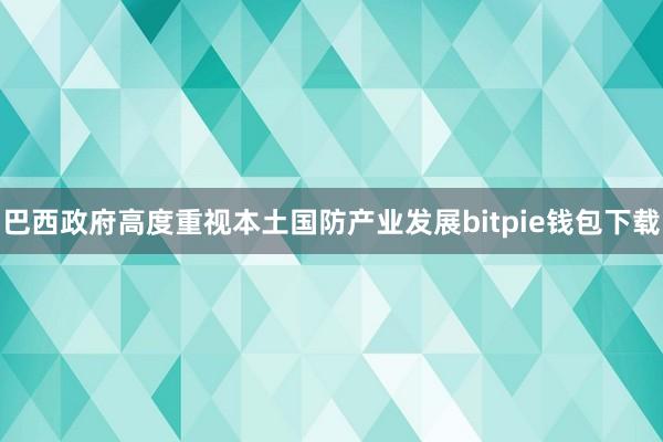 巴西政府高度重视本土国防产业发展bitpie钱包下载