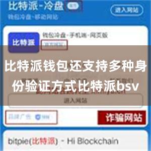 比特派钱包还支持多种身份验证方式比特派bsv