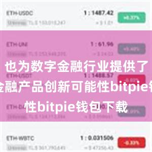 也为数字金融行业提供了更多的金融产品创新可能性bitpie钱包下载