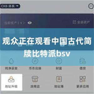 观众正在观看中国古代简牍比特派bsv